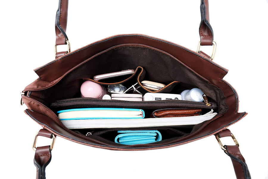 Women Tote Bag Handbags PU Leather Fashion Hobo Shoulder Bags with Adjustable Shoulder Strap
