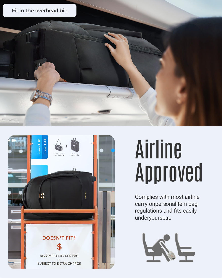 LIGHT FLIGHT Travel Laptop Backpack Women, 15.6 Inch Laptop Backpack with USB Charging Hole, Water Resistant College Bookbag, Black Computer Backpacks for Work, Champagne