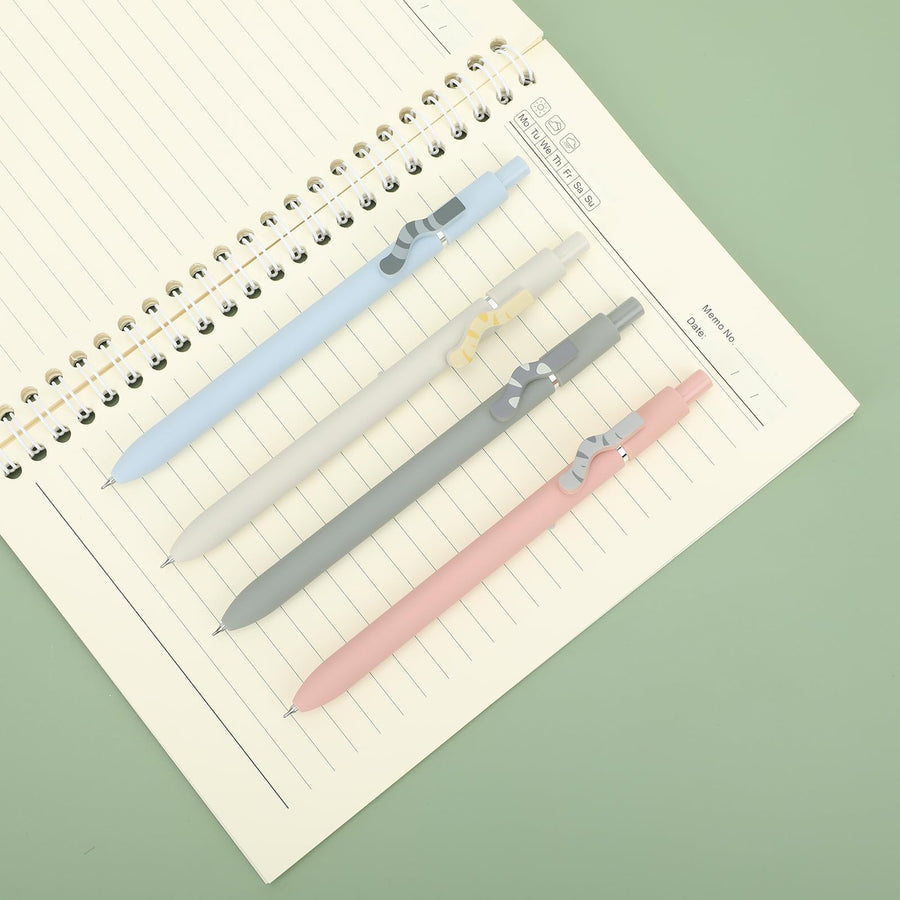 Gel Pens, 6 Pcs 0.5mm Quick Dry Black Ink Pens Fine Point Smooth Writing Pens, Cute Office School Supplies Gifts for Women