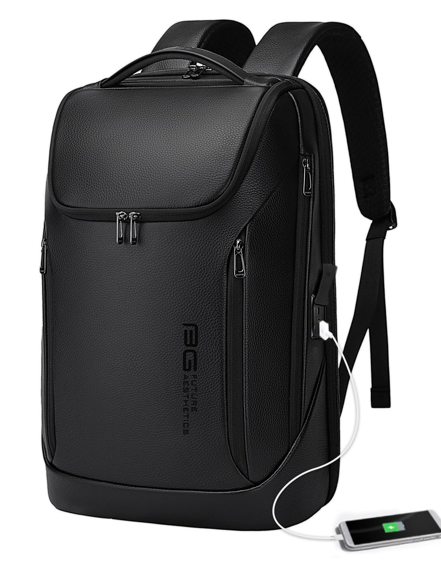 BANGE Business Smart Backpack Waterproof fit 15.6 Inch Laptop Backpack with USB Charging Port,Travel Durable Backpack