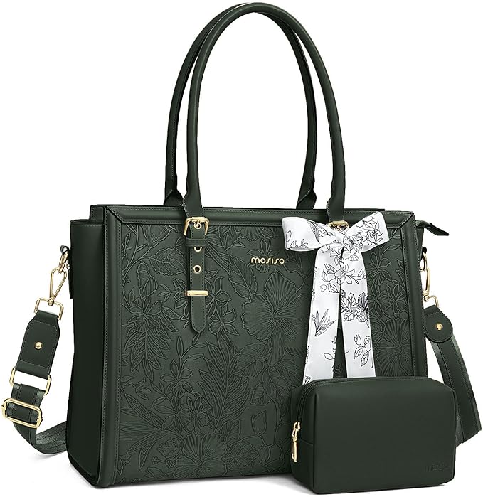 MOSISO Emerald Green Laptop Bag