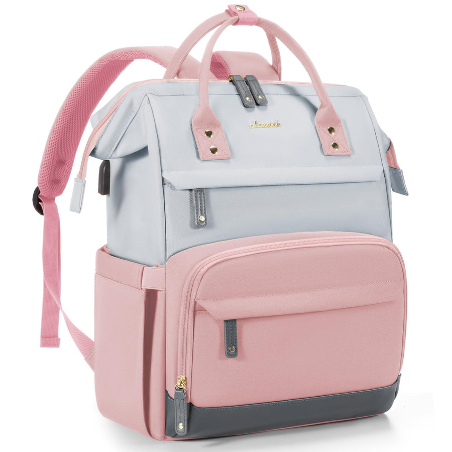 Laptop Backpack for Women, 15.6 Inch Work Business Backpacks Purse with USB Port, Large Capacity Nurse Bag College Bookbag for School, Waterproof Casual Daypack for Travel