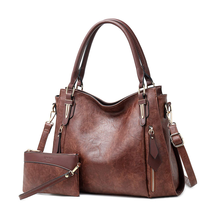 Women Tote Bag Handbags PU Leather Fashion Hobo Shoulder Bags with Adjustable Shoulder Strap