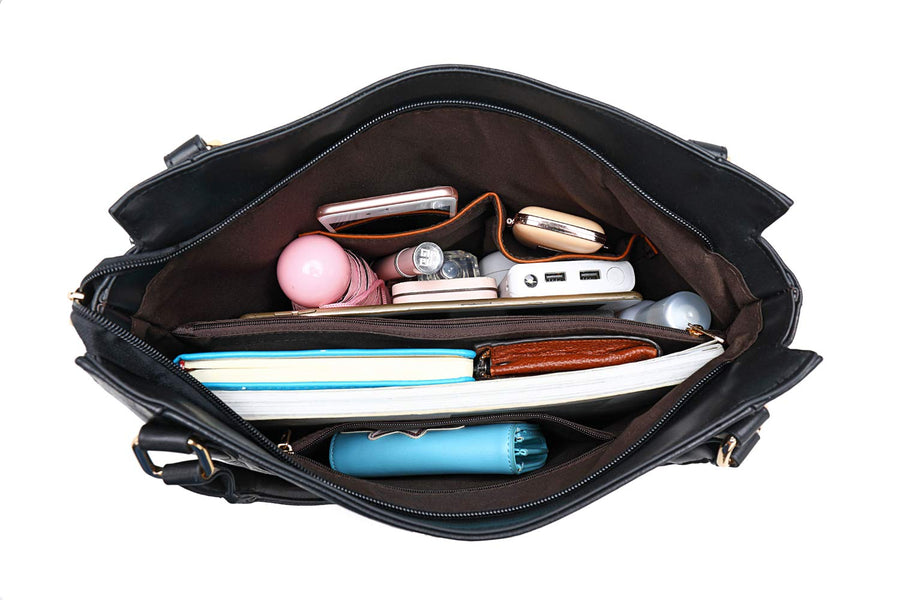 Women Tote Bag Handbags PU Leather Fashion Hobo Shoulder Bags with Adjustable Shoulder Strap