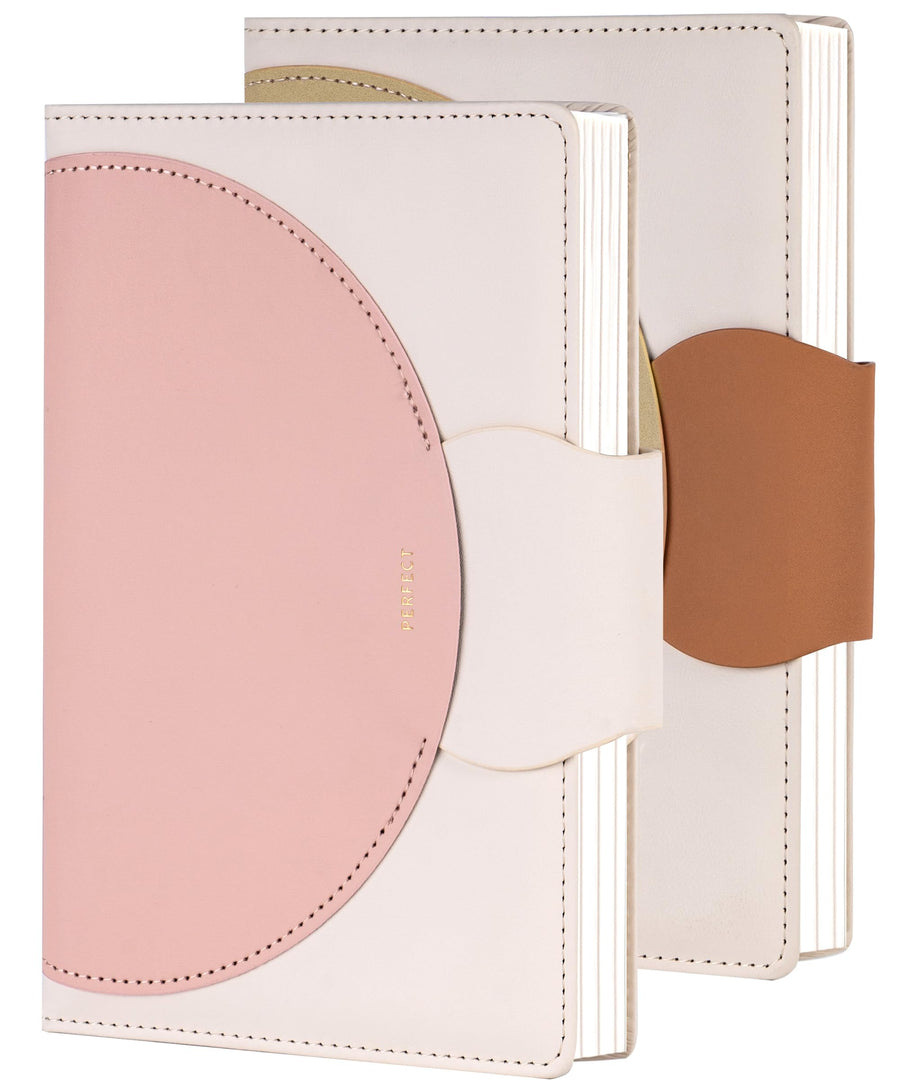 CAGIE Lined Journal for Women, 100GSM Leather Journals for Writing with Buckle Closure,A5 Hardcover Diary Journaling Notebooks for Business Work School Note Taking 5.9