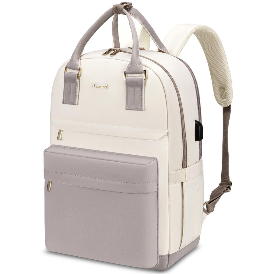 Laptop Backpack for Women Men 15.6 Inch Laptop Bag with USB Port Fashion Waterproof Backpacks Teacher Nurse Stylish Travel Bags Vintage Daypacks Bookbag for College School Work