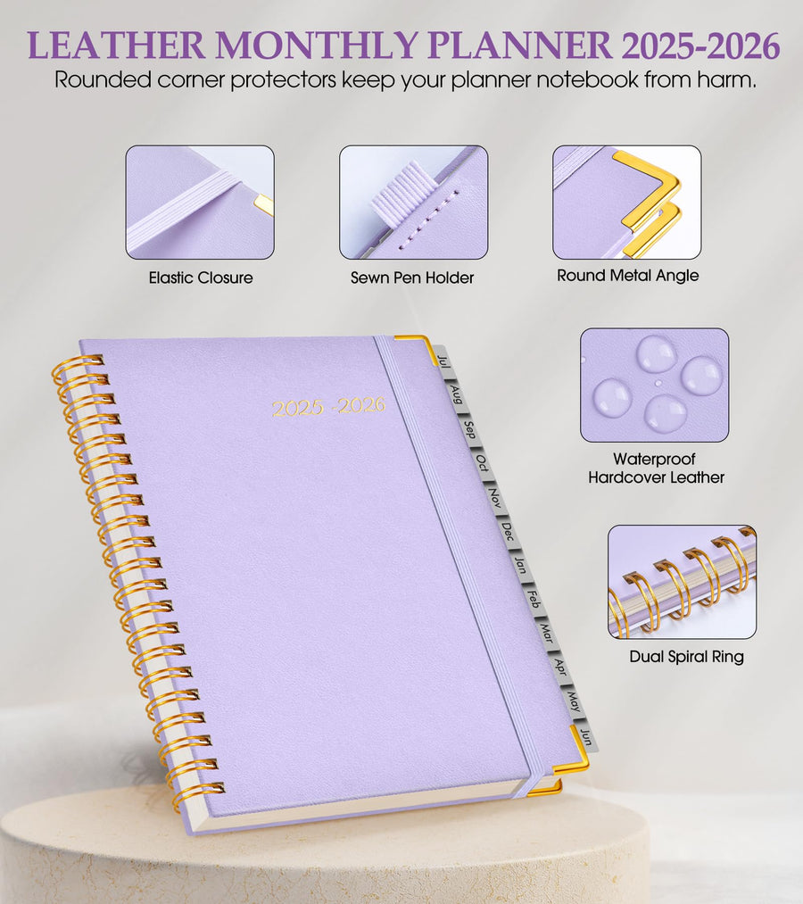 Academic Planner 2025-2026, Weekly and Monthly Calendar Planner from July 2025 - June 2026, 8.5