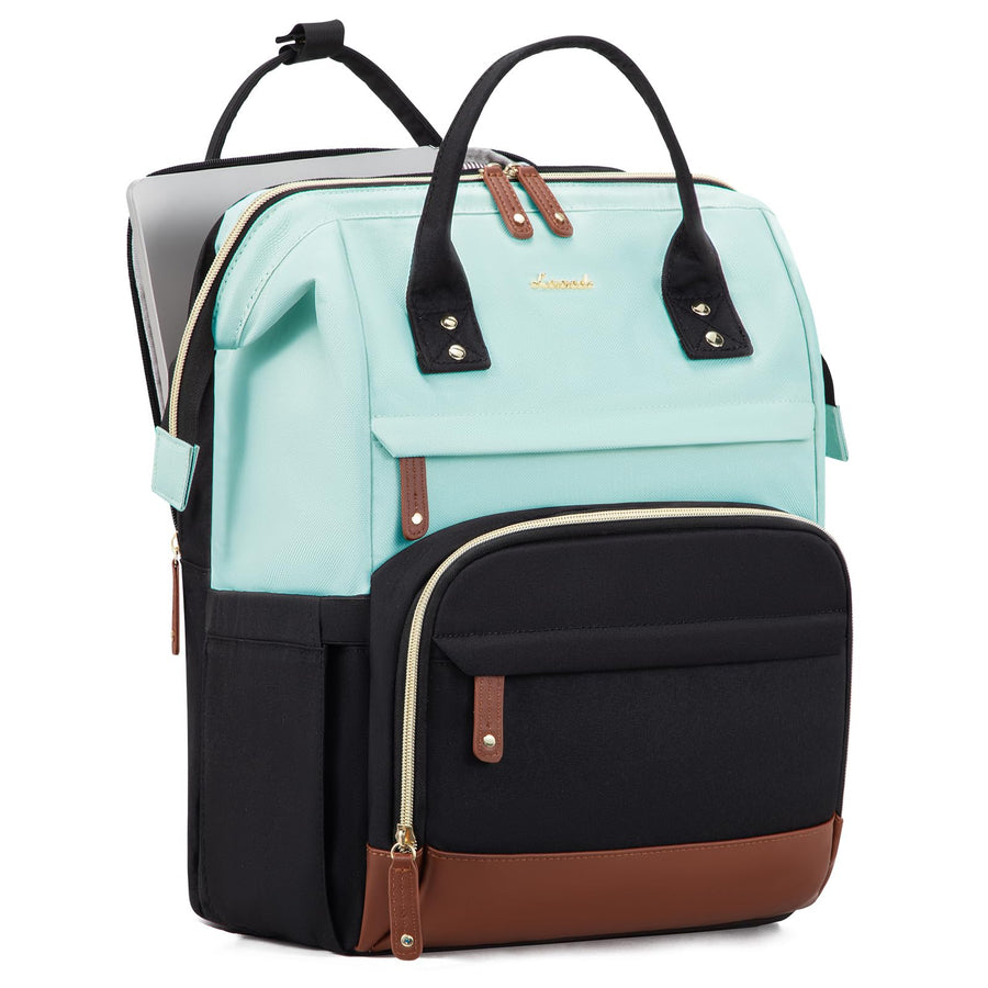 Laptop Backpack for Women, 15.6 Inch Work Business Backpacks Purse with USB Port, Large Capacity Nurse Bag College Bookbag for School, Waterproof Casual Daypack for Travel