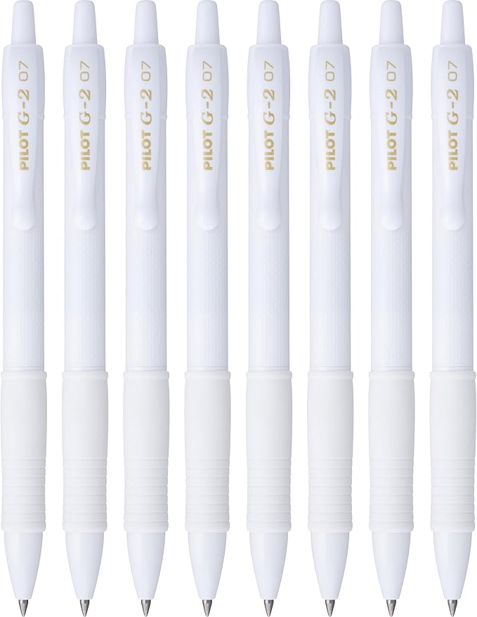 PILOT G2 Edge White Premium Gel Pens