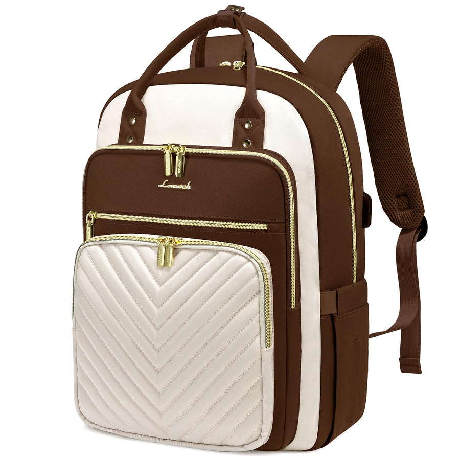 15.6 Inch Laptop Backpack for Women,Fashion Work Travel Backpack,Waterproof Day Pack Purse for Teacher Nurse Dark Green
