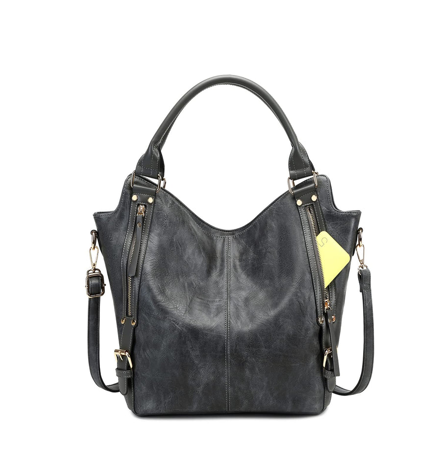 Women Tote Bag Handbags PU Leather Fashion Hobo Shoulder Bags with Adjustable Shoulder Strap