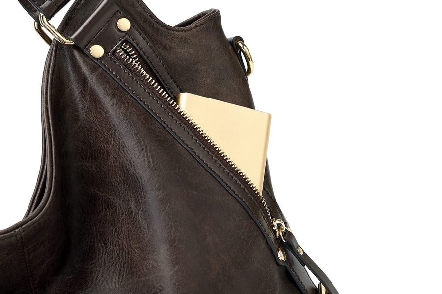 Women Tote Bag Handbags PU Leather Fashion Hobo Shoulder Bags with Adjustable Shoulder Strap