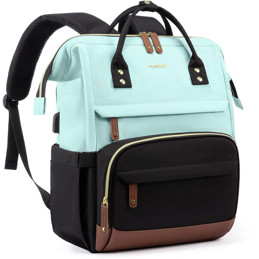 Laptop Backpack for Women, 15.6 Inch Work Business Backpacks Purse with USB Port, Large Capacity Nurse Bag College Bookbag for School, Waterproof Casual Daypack for Travel