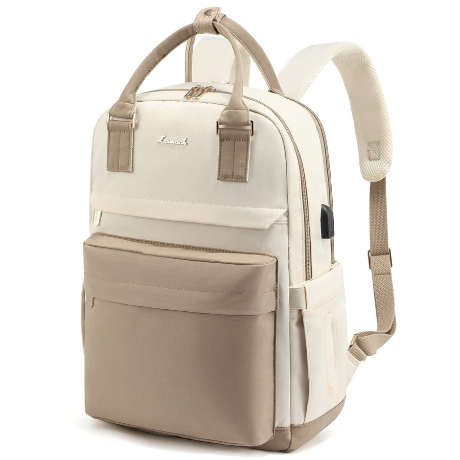 Laptop Backpack for Women Men 15.6 Inch Laptop Bag with USB Port Fashion Waterproof Backpacks Teacher Nurse Stylish Travel Bags Vintage Daypacks Bookbag for College School Work