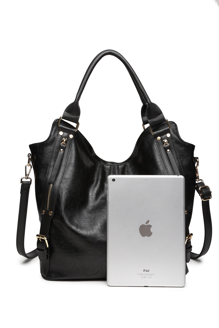 Women Tote Bag Handbags PU Leather Fashion Hobo Shoulder Bags with Adjustable Shoulder Strap