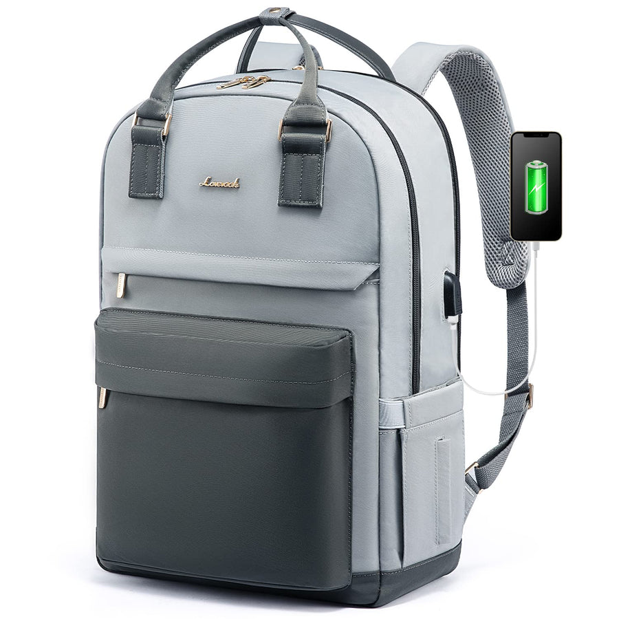 Laptop Backpack for Women Men 15.6 Inch Laptop Bag with USB Port Fashion Waterproof Backpacks Teacher Nurse Stylish Travel Bags Vintage Daypacks Bookbag for College School Work