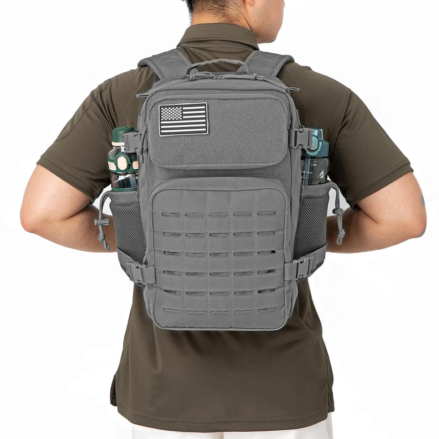 QT&QY 25L/35L/45L Military Tactical Backpack For Men Molle Daypack 3 Day Bug Out Bag Hiking Rucksack With Bottle Holder