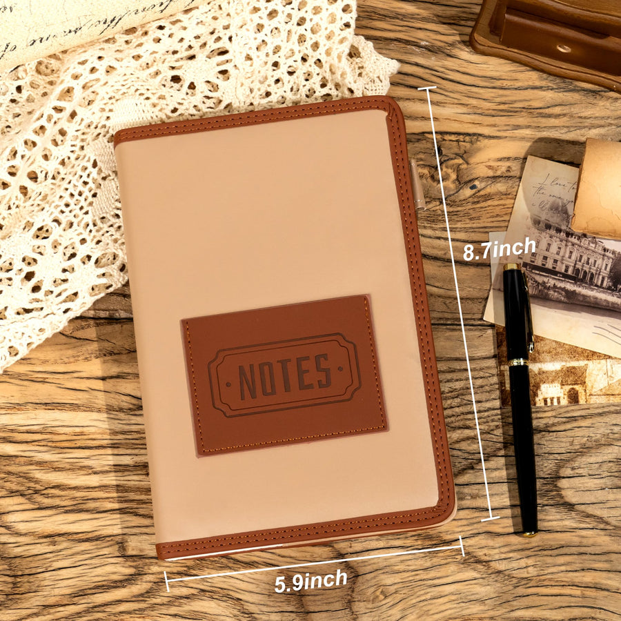 CAGIE Lined Journal for Women, 100GSM Leather Journals for Writing with Buckle Closure,A5 Hardcover Diary Journaling Notebooks for Business Work School Note Taking 5.9