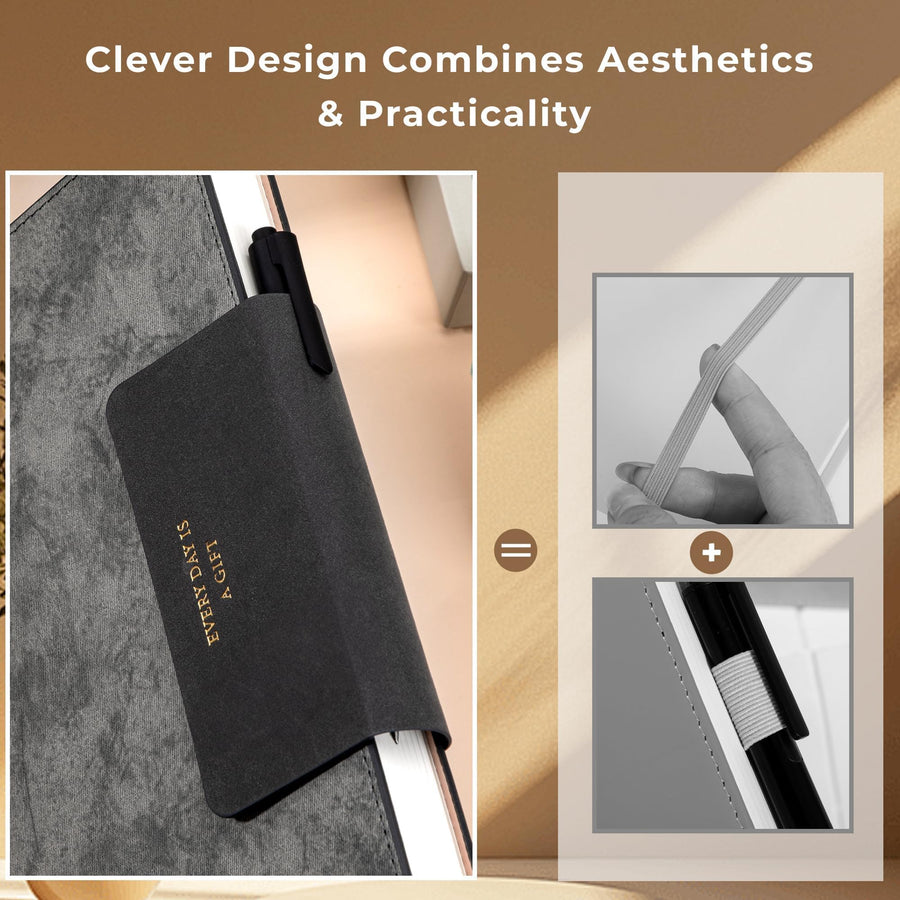 Lined Leather Journal for Men 320 Pages B5 Large Journaling Notebooks with 100 GSM Thick Paper Journals for Writing Notebook for Men & Women with Buckle Closure Work Travel Note Taking Diary, 7.28