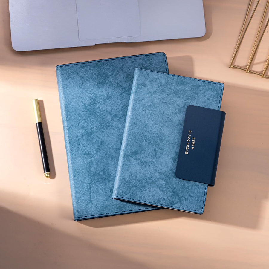 Lined Leather Journal for Men 320 Pages B5 Large Journaling Notebooks with 100 GSM Thick Paper Journals for Writing Notebook for Men & Women with Buckle Closure Work Travel Note Taking Diary, 7.28