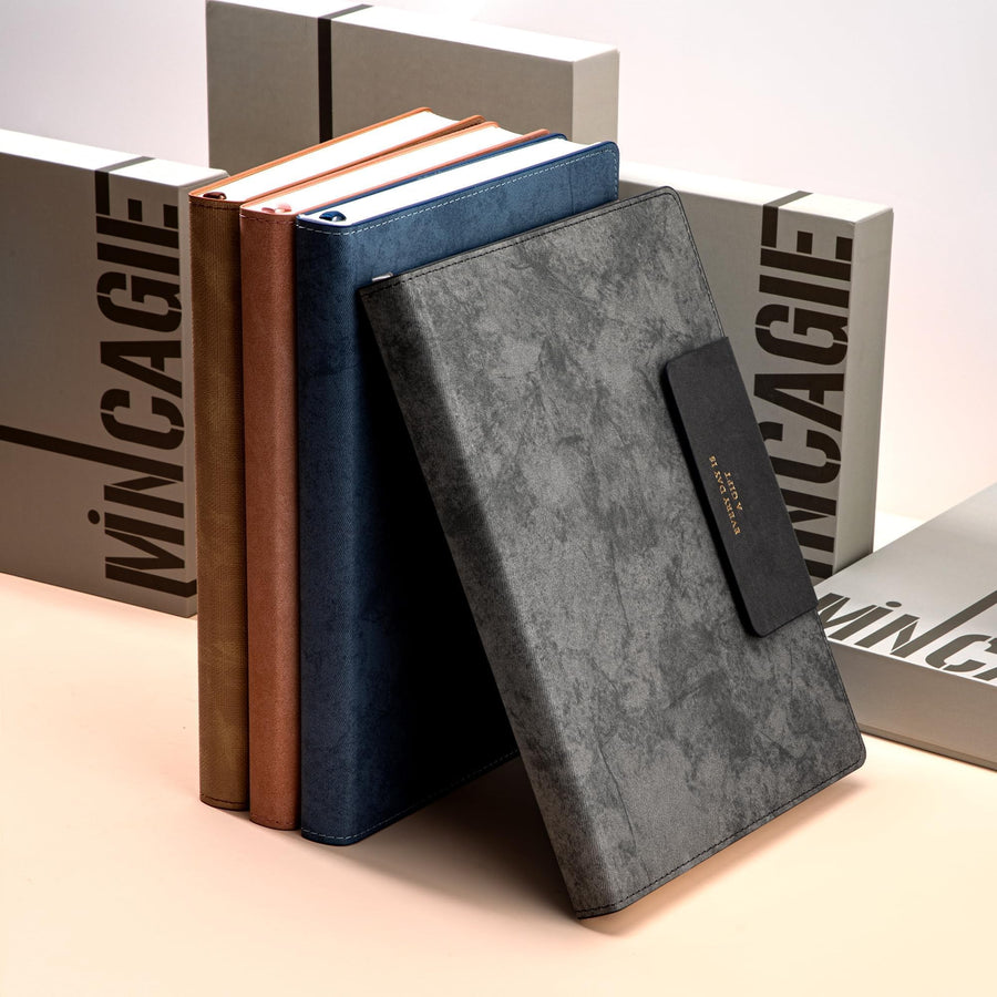 Lined Leather Journal for Men 320 Pages B5 Large Journaling Notebooks with 100 GSM Thick Paper Journals for Writing Notebook for Men & Women with Buckle Closure Work Travel Note Taking Diary, 7.28