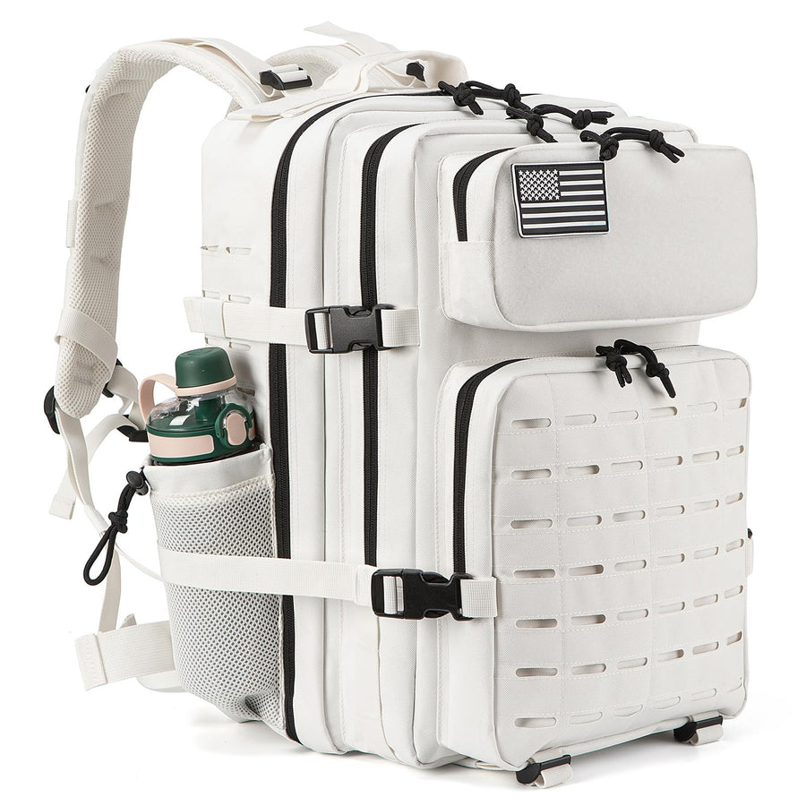 QT&QY 25L/35L/45L Military Tactical Backpack For Men Molle Daypack 3 Day Bug Out Bag Hiking Rucksack With Bottle Holder