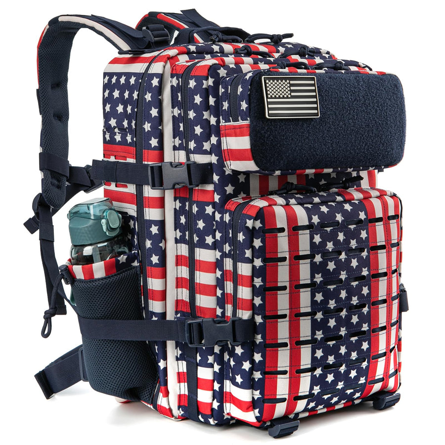 QT&QY 25L/35L/45L Military Tactical Backpack For Men Molle Daypack 3 Day Bug Out Bag Hiking Rucksack With Bottle Holder
