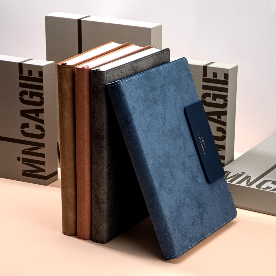 Lined Leather Journal for Men 320 Pages B5 Large Journaling Notebooks with 100 GSM Thick Paper Journals for Writing Notebook for Men & Women with Buckle Closure Work Travel Note Taking Diary, 7.28