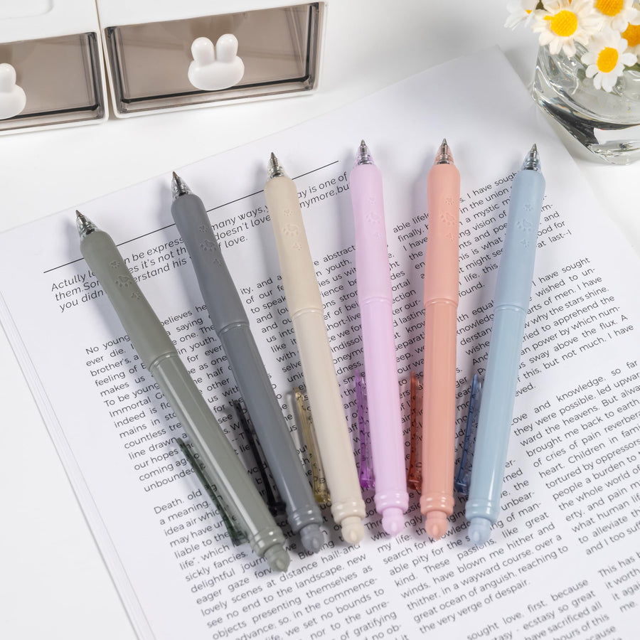 Erasable Pens 0.5mm Gel Ink Pens for School Office Fine Point Pens Smooth Writing Work Pen with Erasers (12-count,Black Ink)