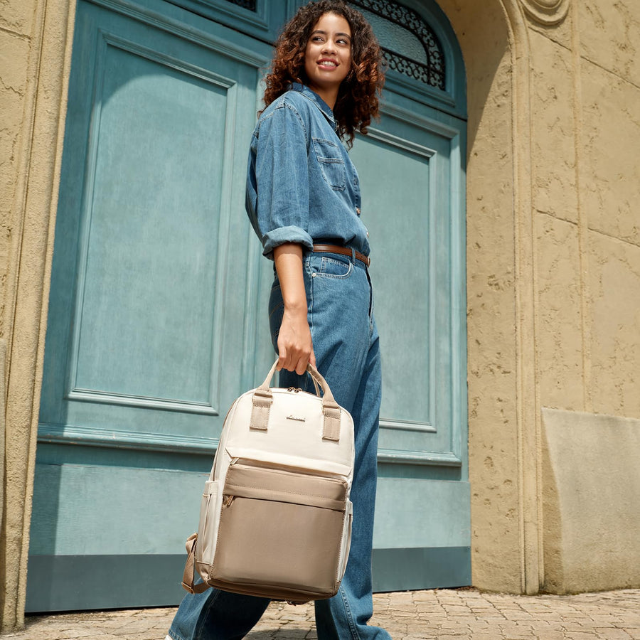 Laptop Backpack for Women Men 15.6 Inch Laptop Bag with USB Port Fashion Waterproof Backpacks Teacher Nurse Stylish Travel Bags Vintage Daypacks Bookbag for College School Work
