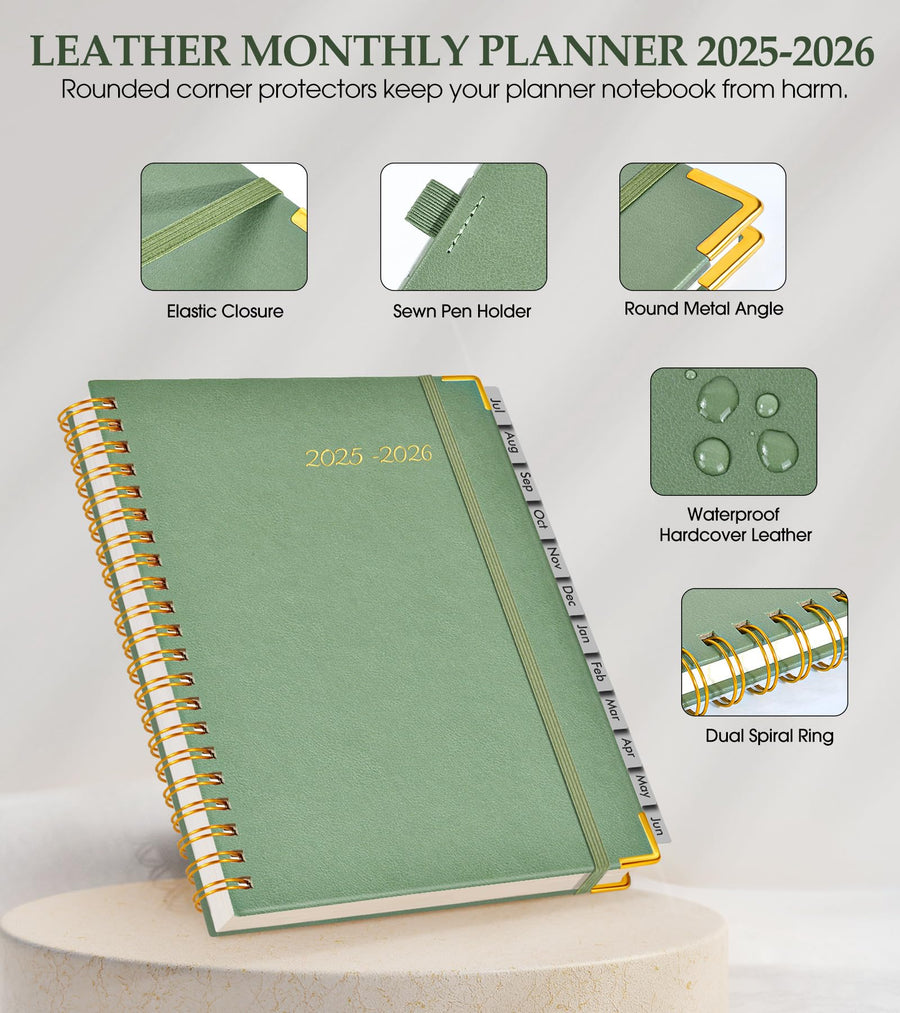 Academic Planner 2025-2026, Weekly and Monthly Calendar Planner from July 2025 - June 2026, 8.5