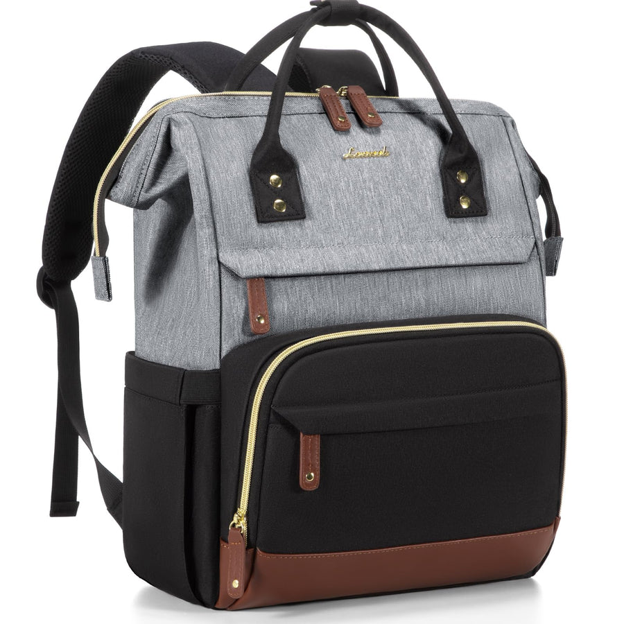 Laptop Backpack for Women, 15.6 Inch Work Business Backpacks Purse with USB Port, Large Capacity Nurse Bag College Bookbag for School, Waterproof Casual Daypack for Travel
