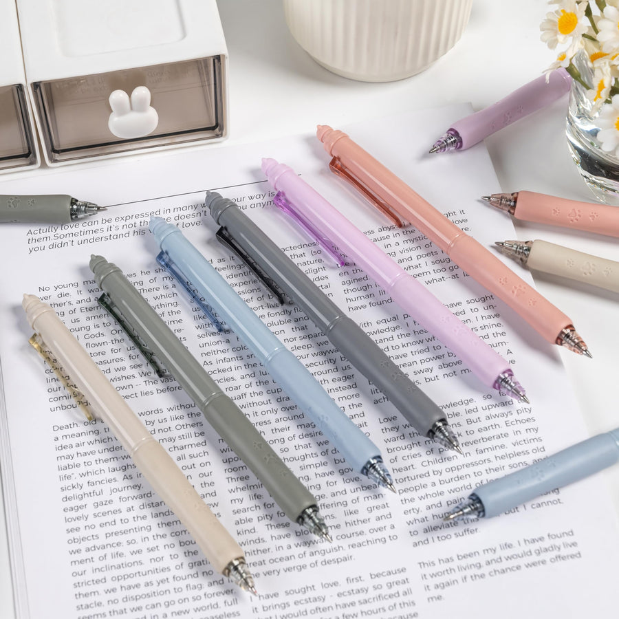 Erasable Pens 0.5mm Gel Ink Pens for School Office Fine Point Pens Smooth Writing Work Pen with Erasers (12-count,Black Ink)