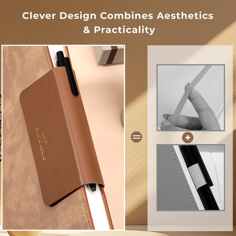 Lined Leather Journal for Men 320 Pages B5 Large Journaling Notebooks with 100 GSM Thick Paper Journals for Writing Notebook for Men & Women with Buckle Closure Work Travel Note Taking Diary, 7.28