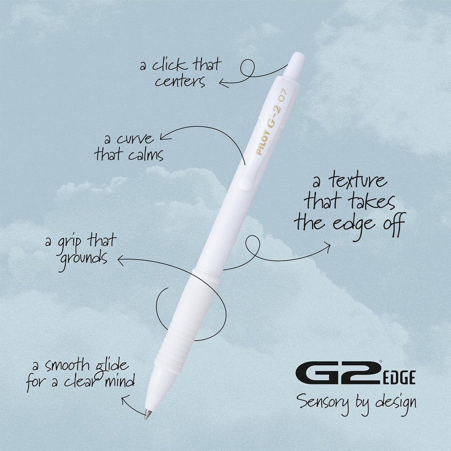PILOT G2 Edge White Premium Gel Pens