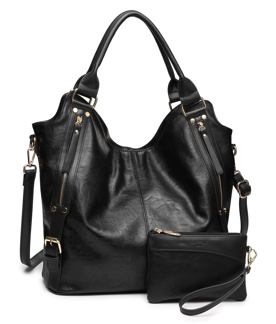 Women Tote Bag Handbags PU Leather Fashion Hobo Shoulder Bags with Adjustable Shoulder Strap