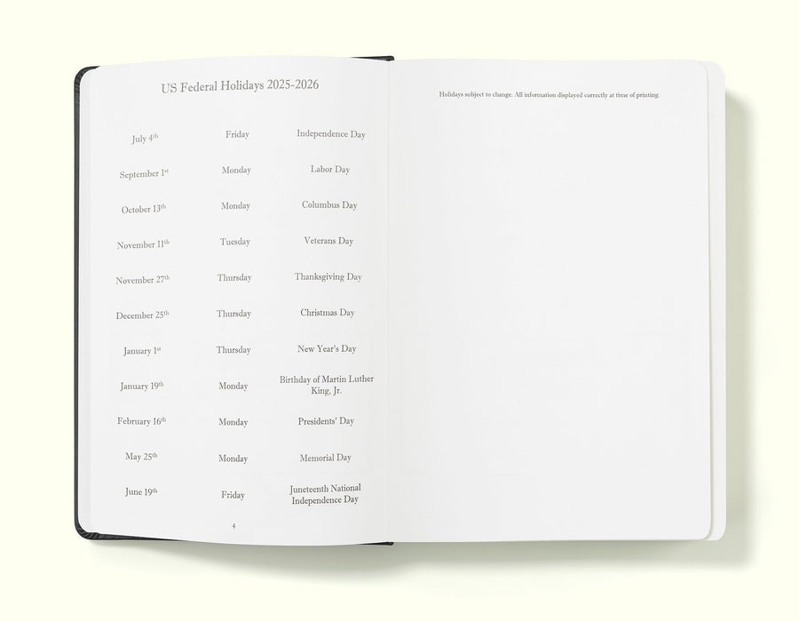 Executive Journal A5 Day Per Page Diary