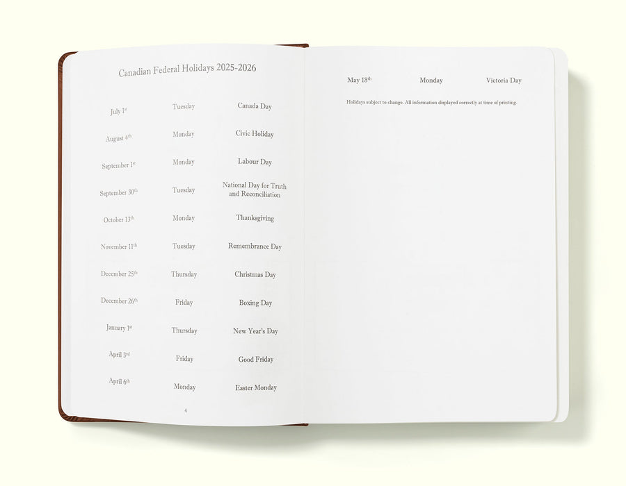 Executive Journal A5 Day Per Page Diary