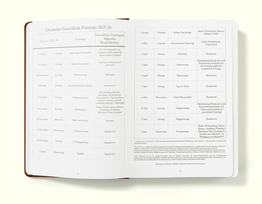 Executive Journal A5 Day Per Page Diary
