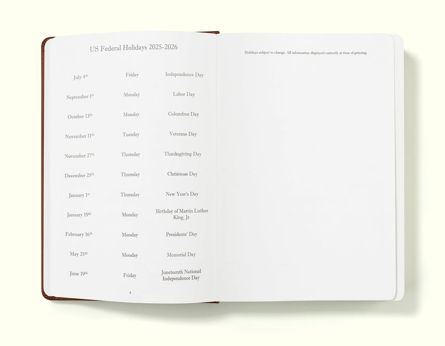 Executive Journal A5 Day Per Page Diary
