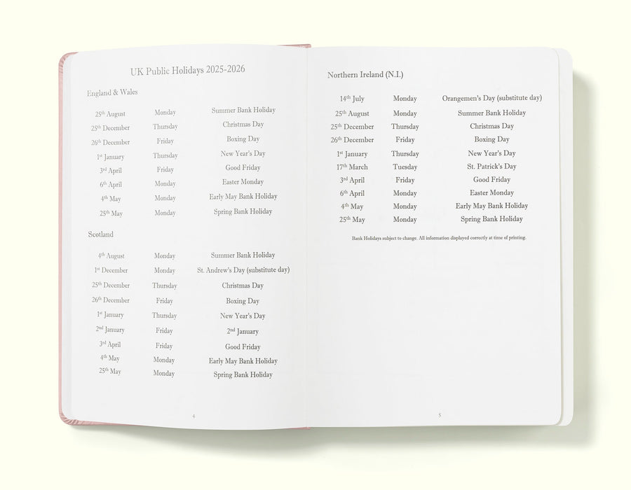 Executive Journal A5 Day Per Page Diary