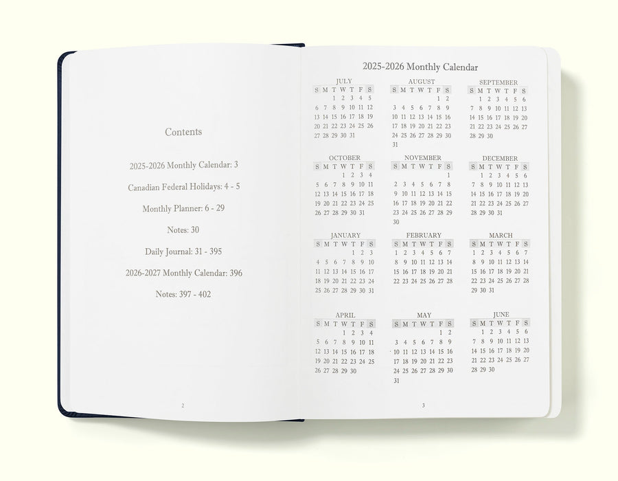 Executive Journal A5 Day Per Page Diary