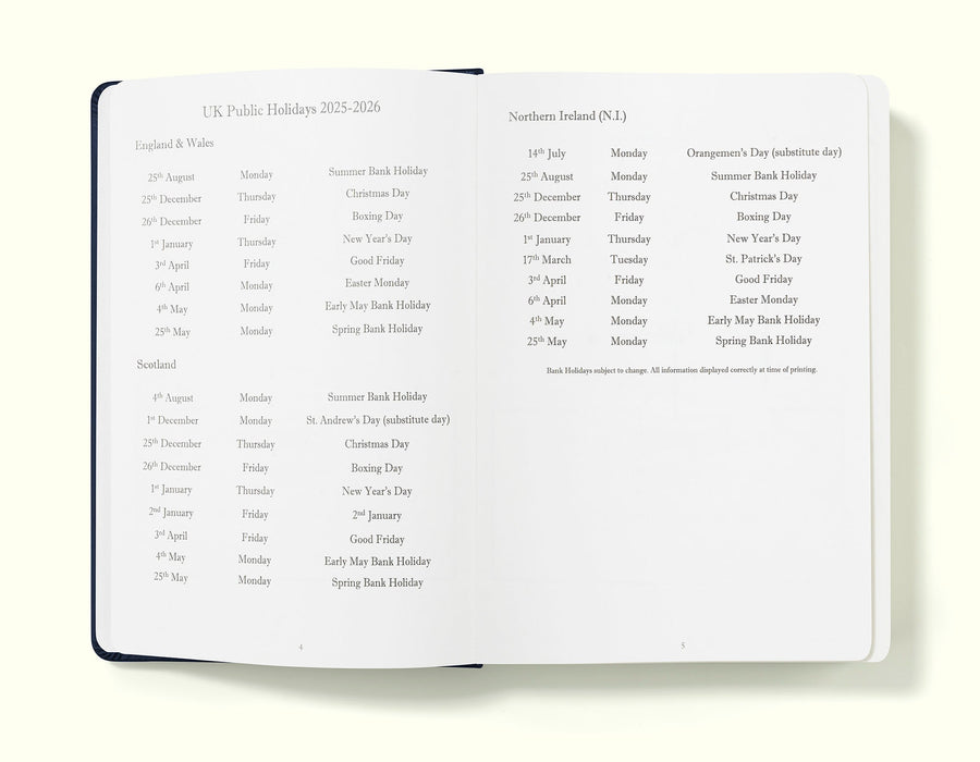 Executive Journal A5 Day Per Page Diary