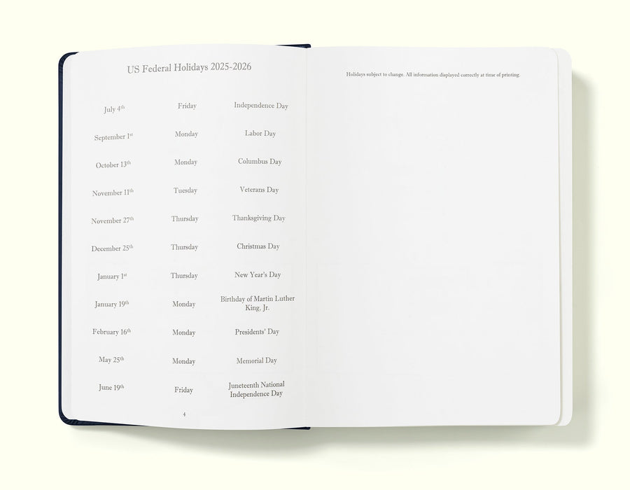 Executive Journal A5 Day Per Page Diary