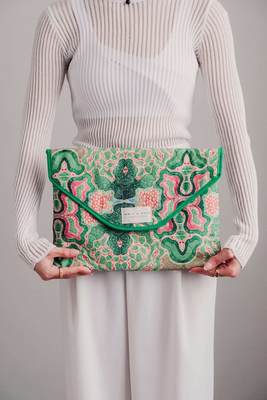 Quilted Floral Laptop Sleeve