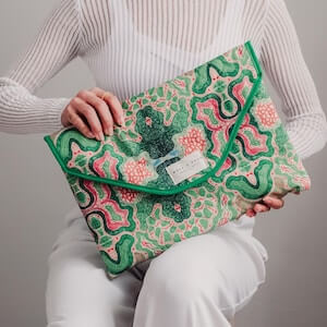 Blue Floral Laptop Sleeve